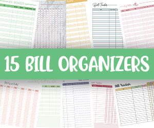 printable monthly bill organizers