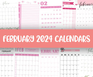 printable february 2024 calendars